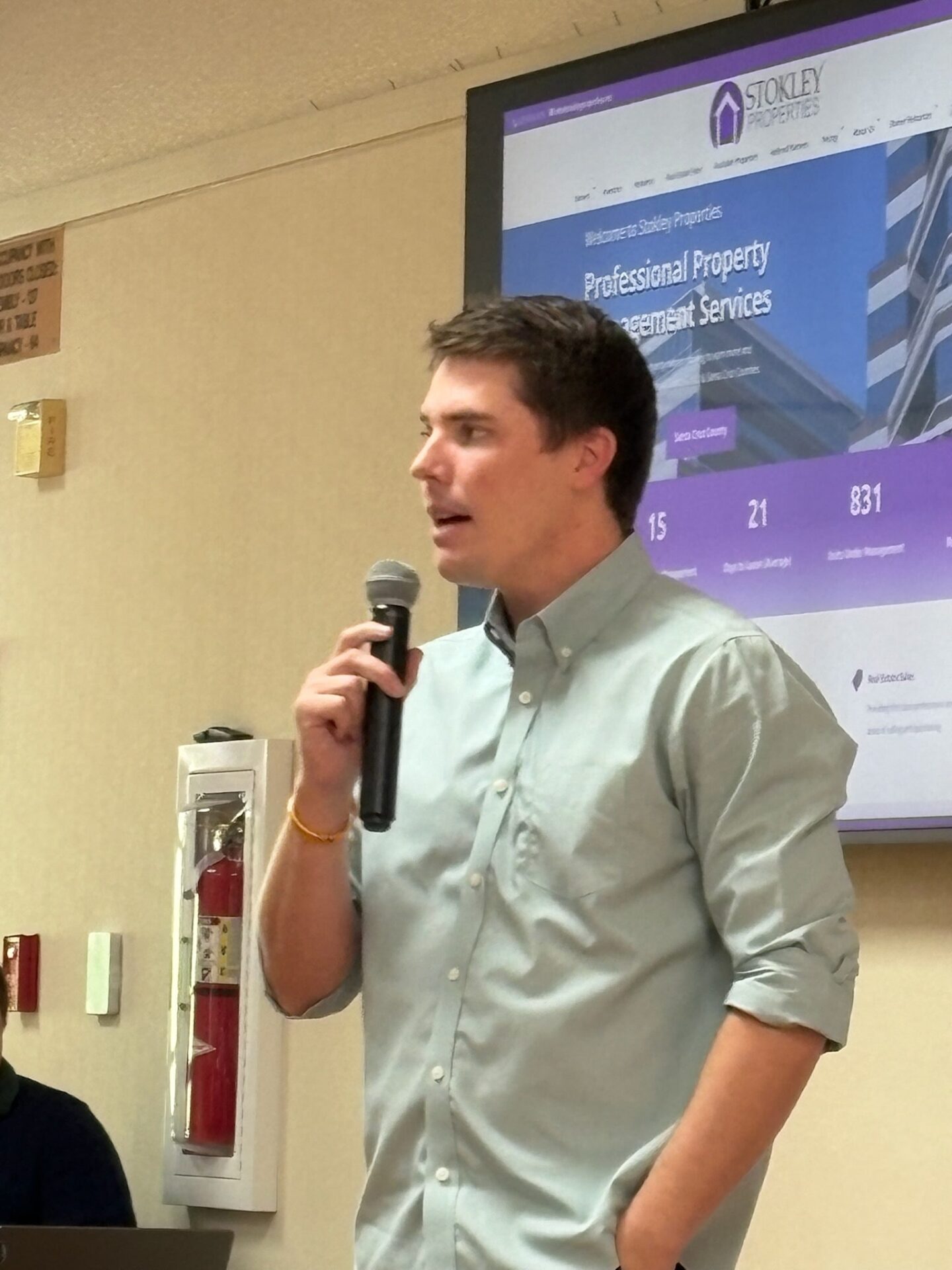 63421B-min Joseph Stokley III Giving a presentation on Stokley Properties to the CCRIM meeting on February 25, 2025.